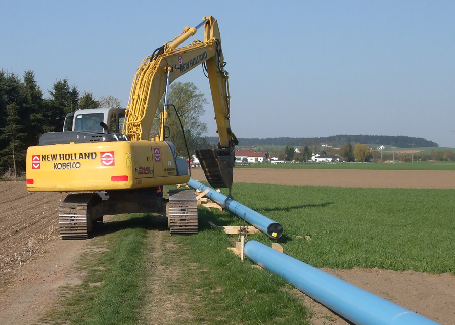 Bau von Wasserleitungen